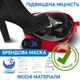 Повнолицева панорамна L/XL Снорклінг Маска для плавання VelaSport 1.0 на все обличчя для купання пірнання мономаска з трубкою та клапаном з кріпленням для екшн камери дитячі та дорослі Red Black - зображення 2