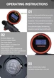 Насос ThinkRider для велосипедных вилок и амортизаторов с электронным манометром 300 Psi профессиональный инструмент для точной настройки подвески черный - изображение 7