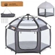 Манеж палатка LILLEPRINS MR 1515 Platinum Grey 140 х 124 х 110 см каркасный быстрораскладной - зображення 2