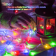 Гирлянда «Роса» JXLEDAYY 10 м 100 LED RGB на батарейках с пультом ДУ, таймером, 8 режимами для дома и улицы - изображение 5