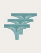 Набор трусиков Marks&Spencer стринги thongs 14(42) 3 шт teal 0269 - изображение 1