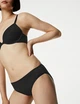 Набор хлопковых трусиков Marks&Spencer бикини 10(38) 4 шт black pure cotton 0262 - изображение 2