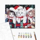 Картина за номерами / антистресова розмальовка Brushme Новорічні котики (40x50 BS51359) - зображення 2