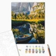 Картина по номерам Brushme Лодка среди гор 40x50 см BS53783 - изображение 2