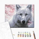 Картина по номерам Brushme Волк с цветами 40x50 см BS52668 - изображение 2