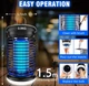 Электрическая лампа от комаров Endug KN-02 2в1 4200V UV LED уничтожитель насекомых для дома и улицы IPX6 - изображение 2