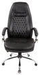 Кресло АКЛАС Луизиана MB (GB-242CC) (Кожа LC-A Black/PU Black) - изображение 2