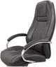 Кресло АКЛАС Луизиана MB (GB-242CC) (Кожа LC-A Black/PU Black) - изображение 6