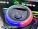 Портативна караоке колонка MS-2057BT-W 60 Вт Bluetooth акустична система з мікрофоном RGB підсвіткою USB SD TF AUX FM музична колонка бездротова для вечірок дому відпочинку свят пікніка та розваг на природі - зображення 3