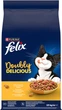 Сухой корм для взрослых кошек Purina Felix Doubly Delicious с курицей, индейкой и свёклой 10 кг (8445292289405) - изображение 2