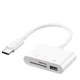 Адаптер Type-C 3 в 1 TF, SD кардридер Memory Card Reader - изображение 2
