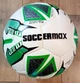 М'яч футбольний HYBRID SOCCERMAX-166, біло-зелений - зображення 1