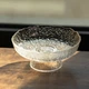 Фруктовница на ножке Ice Textured 15 см с ледяной текстурой стекла Yiwu HP-34-88 - изображение 2