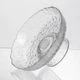 Фруктовница на ножке Ice Textured 15 см с ледяной текстурой стекла Yiwu HP-34-88 - изображение 3