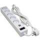 Сетевой фильтр питания Patron 3m + 2 USB 2.0, 2.1A, 5 роз. White (EXT-PN-SP-53-USB-W) - изображение 2