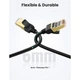 Патч-корд 1м, F/FTP cat 7 RJ-45 black Ugreen (U_11268) - изображение 3