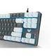 Клавіатура Aula F3287 Keycap KRGD Blue USB UA White/Grey (6948391240688) - зображення 4
