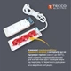 Сетевой удлинитель TECCO 1.5м 3 поста black (8681277843556) - изображение 6