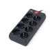 Сетевой фильтр питания REAL-EL REAL-EL RS-8 PROTECT, 3m, black (EL122300022) - изображение 4
