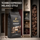 Зерновой кофе Tchibo Espresso Milano Style 1000 г 1 кг Чибо Милано арабика 100% темно среднее обжаривание немецкая высокогорная ароматная фруктовая нота черный шоколад бархатная пенка для кофемашины ристрето эспрессо латте капучино - изображение 3