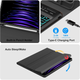 Чехол-клавиатура JADEMALL для iPad Pro 12.9″ 3/4/5/6 Gen 2018–2022, Bluetooth, QWERTZ, подсветка, синий - изображение 6