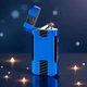 Електронна плазмова USB-запальничка «Механічний воїн» (Подвійна дуга, сенсорна) — Синя - зображення 1