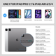 Чехол-клавиатура Rii для iPad Air 10.9"/11" и iPad Pro 11", Bluetooth, трекпад, подсветка, черный - изображение 3