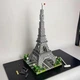 Великий дитячий конструктор Конструктор Ейфелева вежа Париж Paris Tower 1175 деталей з LED-підсвіткою , конструктор-нічник - зображення 12