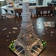 Великий дитячий конструктор Конструктор Ейфелева вежа Париж Paris Tower 1175 деталей з LED-підсвіткою , конструктор-нічник - зображення 13