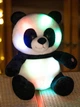 Мягкая интерактивная игрушка "Панда" с LED-подсветкой 30см (с батарейками) - изображение 1