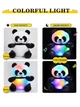 Мягкая интерактивная игрушка "Панда" с LED-подсветкой 30см (с батарейками) - изображение 5
