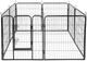 Modułowy kojec dla psa Rebel Animals ze stali Rozmiar XL 8 paneli 80 x 100 cm RA-1208 (5901890130530) - obraz 3