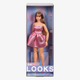 Лялька Барбі колекційна Пишна з довгим каштановим волоссям Barbie Signature Looks Modern Y2K Fashion, Curvy Long Brown Hair #24 (HRM16) - зображення 7
