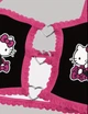 Комплект женского белья Хелоу Кити Топ и трусики Hello Kitty Lingerie Set Аниме Санрио Y2K тренд (черно-розовый) M - изображение 4