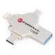 Флешка Forcell F-Data Metal Quad 128GB USB 3.2 Gen 1 Silver (5903396391859) - зображення 3