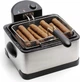 Фритюрница Clatronic FR 3195, 4 л, 2 корзины, 2000 Вт, нержавеющая сталь, холодная зона - изображение 4