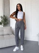 Жіночі вельветові брюки звужені донизу Uaclothes 42-44 Сірий (like39215-196521349) - изображение 1