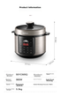 Электрическая скороварка SUPOR ZMD Anxin Series SY-50YC505Q объемом 4,8 литра. - изображение 7