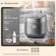 Рисоварка Midea, мини-версия, 2 л, внутренняя кастрюля из нержавеющей стали 316L, без покрытия, емкость для обезжиривания из нержавеющей стали 304, 9 функций, резервирование на 24 часа, MB-AFB2022LS [серия ZMD «Спокойствие духа»] - изображение 2