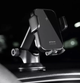 Автодержатель Proove Triple Clamp с беспроводной зарядкой 15W на панель и дефлектор для телефона, автоматический, черный - изображение 2