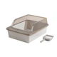 Туалет для кішок Taotaopets 263303 Gray котячий лоток з лопаткою - зображення 1