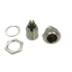 Разъем miniXLR круглый 5-контактный New Tide золотое покрытие контактов 92M-503 (5P) металлическое крепление 1шт - изображение 5