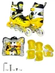 Раздвижные ролики с комплектом защиты Scale Sports LF905 Жёлтые 34-37 - изображение 1