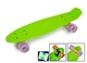 Скейт Penny Board 22" Зелений на LED колесах - зображення 1