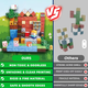 Магнитный конструктор Minecraft 100 шт по игре Майнкрафт Лесная ферма Mk001061 - изображение 6