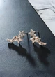 Серьги гвоздики женские скопления звездочек Fashion Jewelry Золотистые 22347 - изображение 2