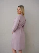 Комплект халат і сорочка для вагітних та годуючих матусь Soft&Lace, розмір XXL (52), аметист - изображение 8