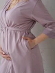 Комплект халат і сорочка для вагітних та годуючих матусь Soft&Lace, розмір XXL (52), аметист - изображение 5