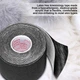 Кинезиологический тейп EasyFit Kinesio 5 см × 5 м, эластичный спортивный пластырь, черный - изображение 4