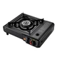 Портативна туристична газова плита пальник з авто п'єзопідпалом portable gas stove BDZ-155 похідна компактна пічка кемпінгова настільна плитка пластиковий кейс та штуцер адаптер під балон та usb лампочка - зображення 3